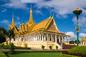 Royal Palace of Cambodia in Phnom Penh City